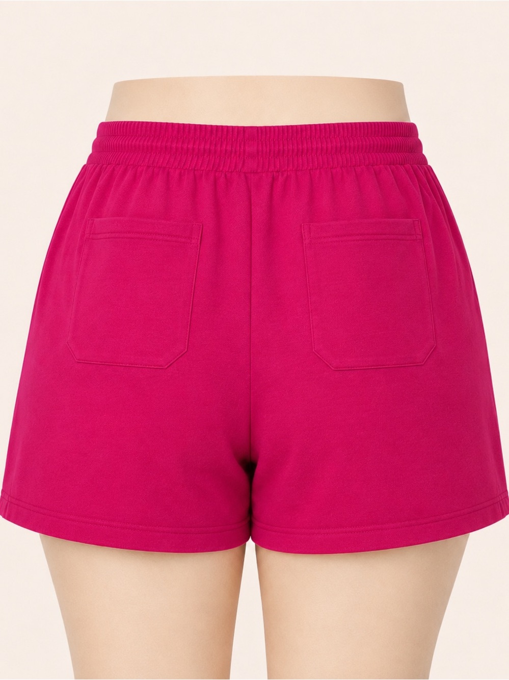 NWT PrettyLittleThing Hot Pink Logo Sweat Shorts XXXL Plus - Picture 2 of 3